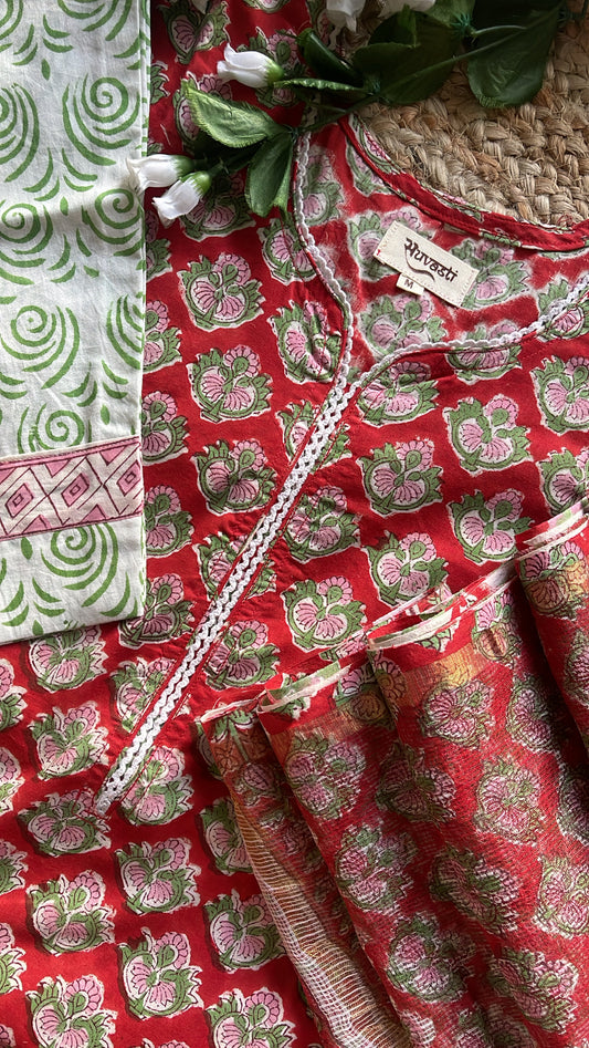 Hand Block Print Suit Set